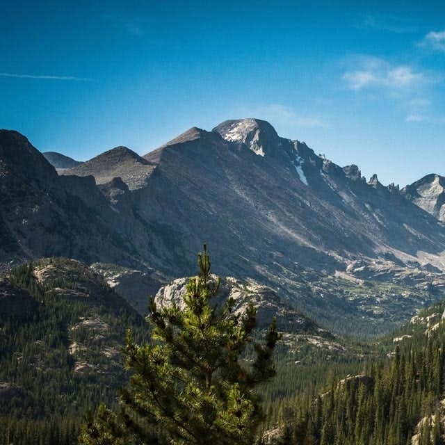 scenic photo of a mountain in Colorado